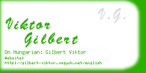 viktor gilbert business card